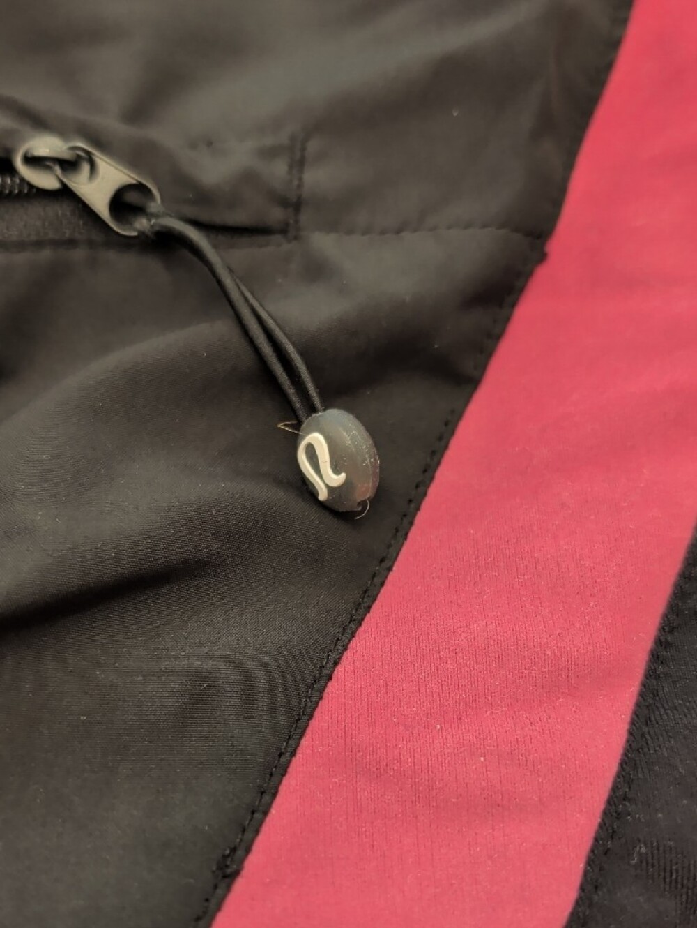 lululemon athletica Black Bomber Jacket with Pink Sleeve Panels - Women's - Picture 5 of 8
